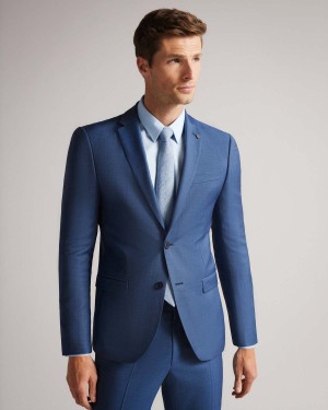 Ted Baker CAMDEJS Slim Light Blue Suit Jacket Lt-Blue | 835TGFBOI