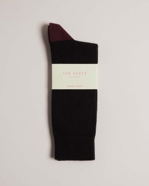 Ted Baker CORECOL Sock with Contrast Colour Heel and Bombeu Bleumarin | 689XONKLF