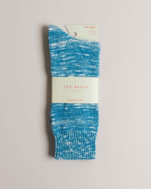 Ted Baker FOGGIE Twisted Yarn Drumetie Sock Albastri | 097APCDKO