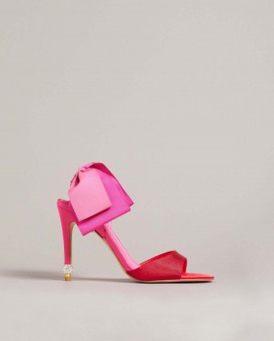 Ted Baker HARINAS Oversized Bow Back Sandal Brt-pink | 832XQFAKS