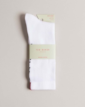 Ted Baker REDHOT Branded Sports Sock Albi | 802IKDTXL