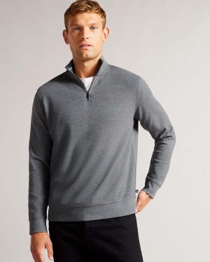 Ted Baker SANOT LS Funnel Neck Layering Gri | 106HINLWP