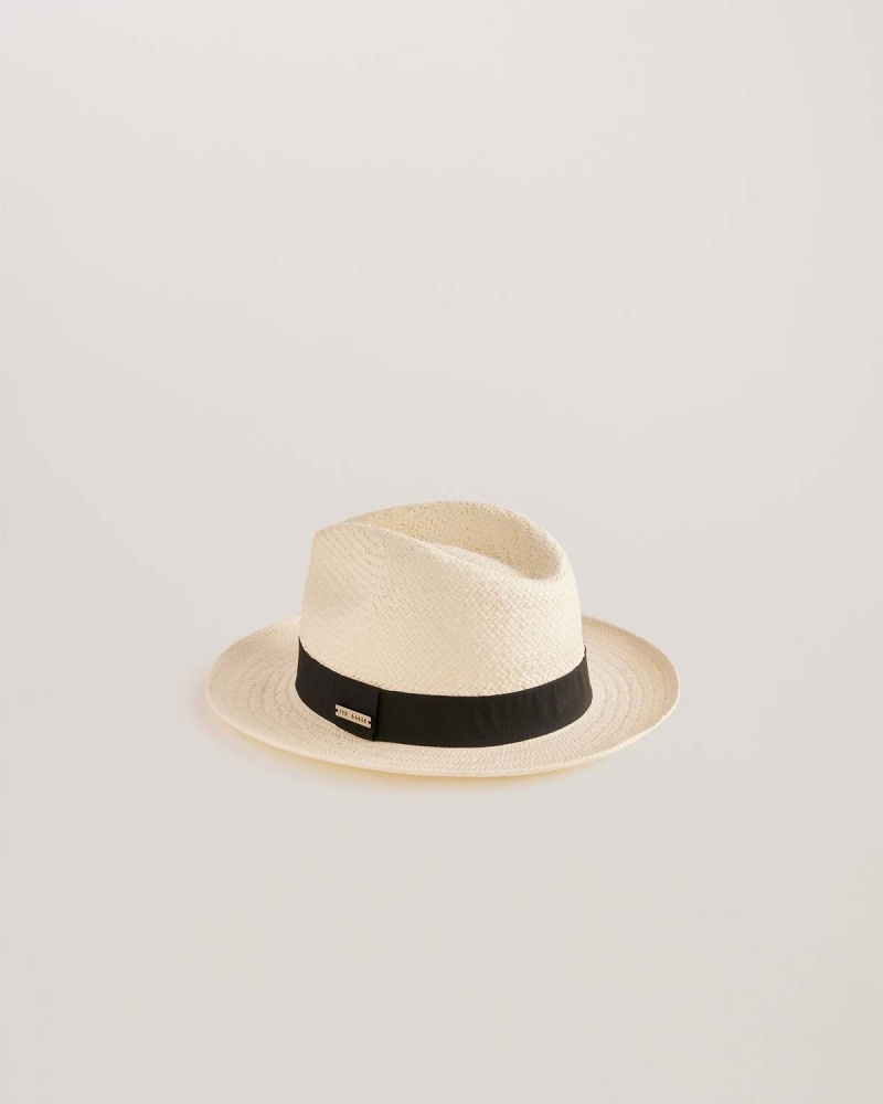 Ted Baker ADRIEN Straw Panama Hat Albi | 419ODGPSM