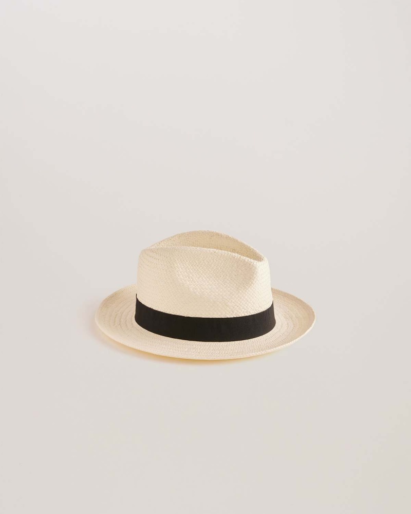 Ted Baker ADRIEN Straw Panama Hat Albi | 419ODGPSM