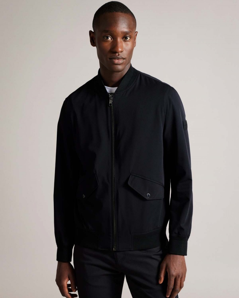 Ted Baker ALBAMA Nailon Bomber Jacket Bleumarin | 134BFOQCH