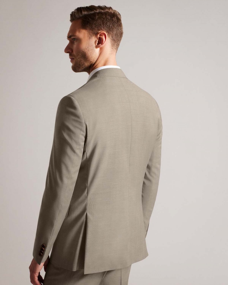 Ted Baker ALCONAJ Natural Sharkskin Jacket Natural | 146AISEQB