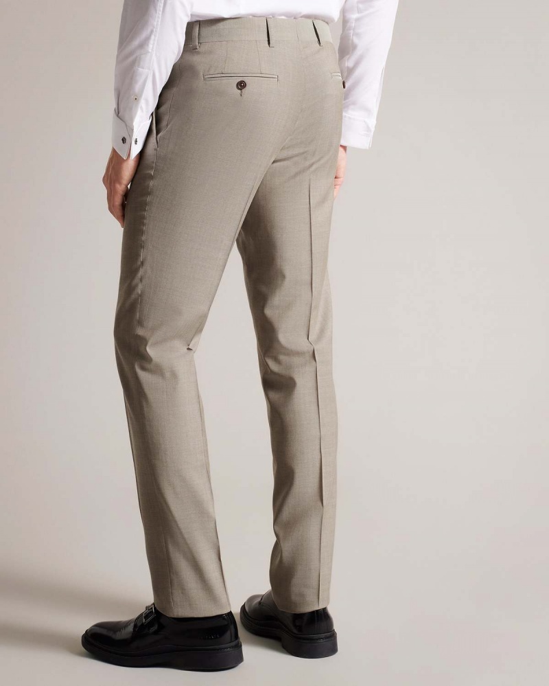 Ted Baker ALCONAT Natural Sharkskin Suit Trouser Natural | 264YUKPON