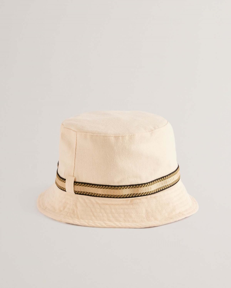 Ted Baker ALFREDO Webbing Bucket Hat Stone | 941YGWCQX