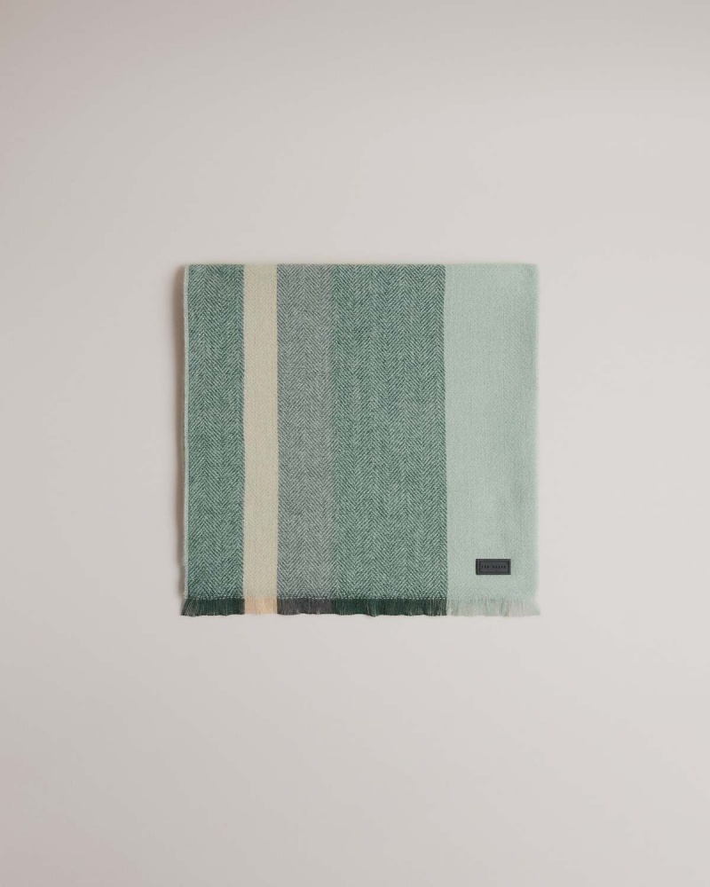 Ted Baker ALFREDY In Dungi Woven Scarf Dk-green | 605NLDIQR