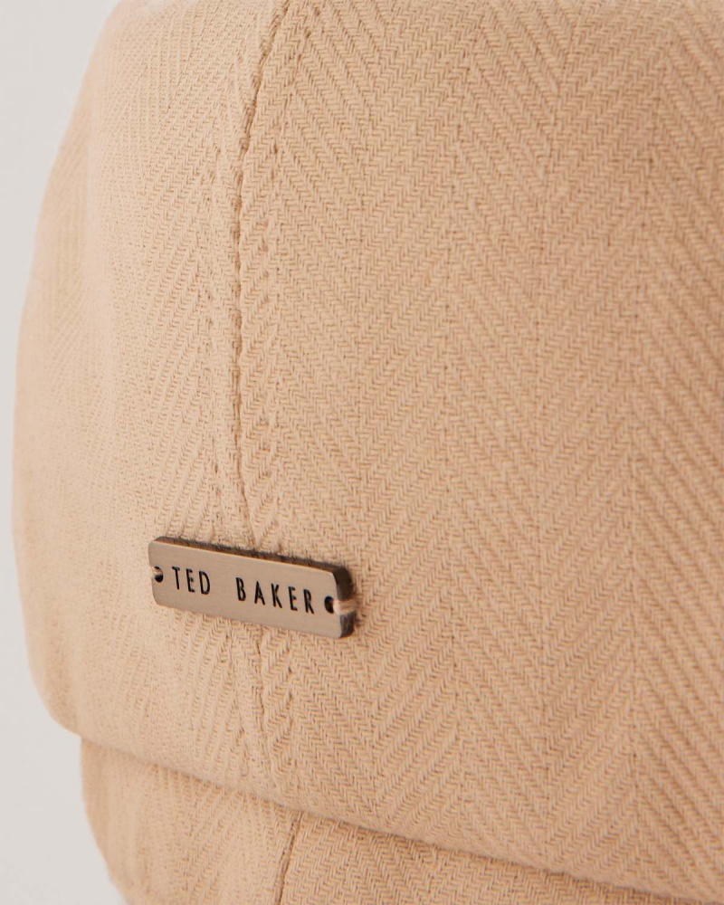 Ted Baker ALICCS Herringbone Texture Plati Cap Stone | 590DNRLTV