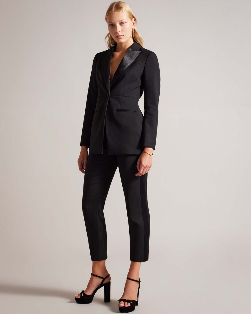 Ted Baker ARIAALT Tuxedo Pats with Side Zips Negrii | 857TXWVOL