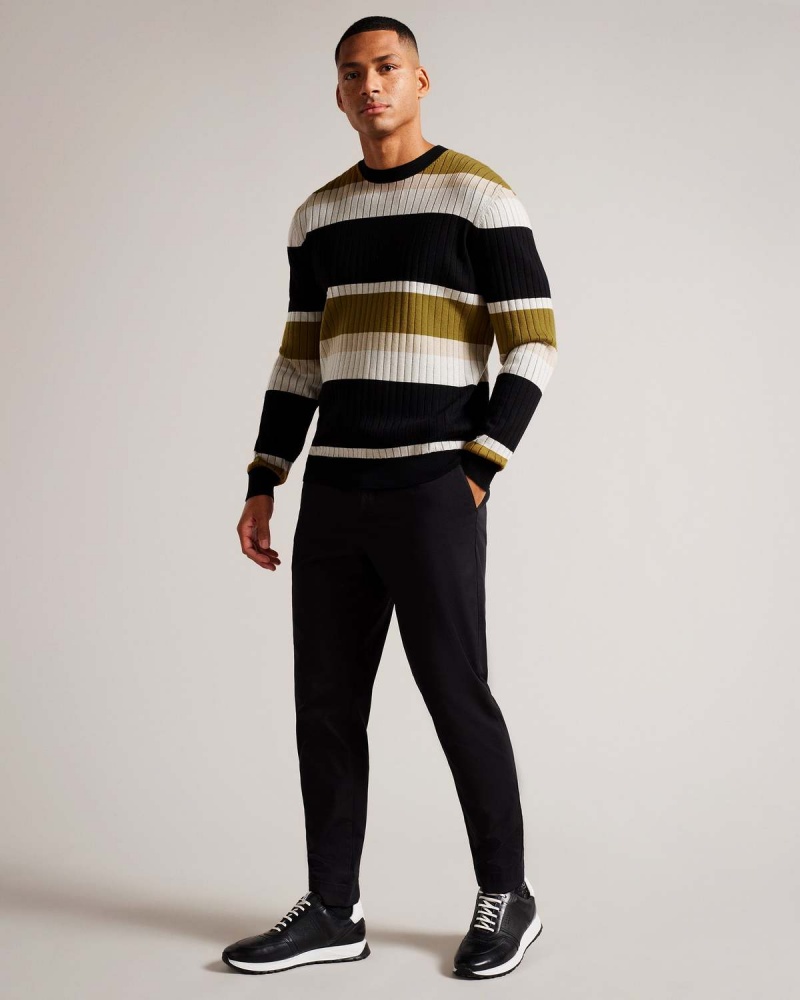 Ted Baker ARRAY LS Regular In Dungi Crew Neck Natural | 691GRSXQV