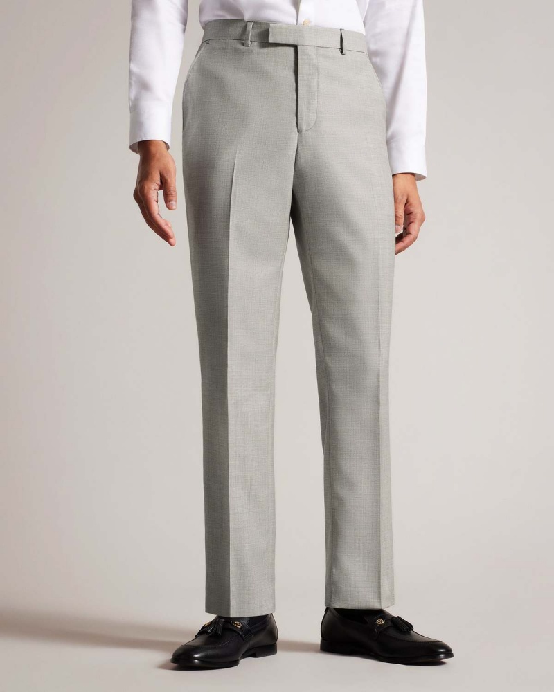 Ted Baker ARTIMTR Stone Cross Hatch Trouser Stone | 593UQIFTE