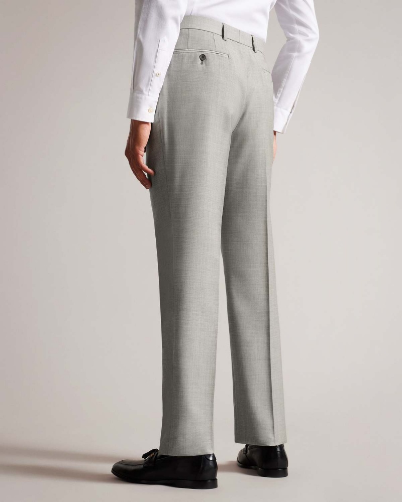 Ted Baker ARTIMTR Stone Cross Hatch Trouser Stone | 593UQIFTE