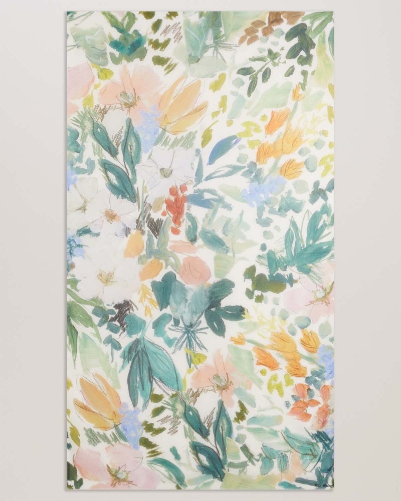 Ted Baker AUDREYS Printed Floral Scarf Albi | 436KDCHMY