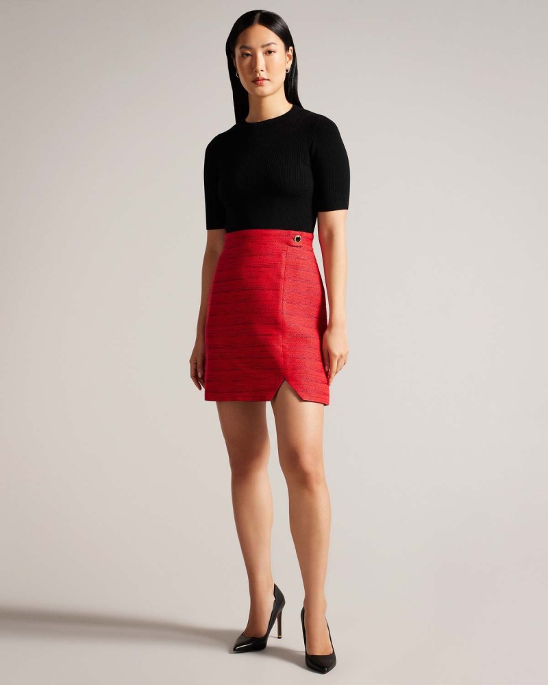 Ted Baker BAILEA Mini Mockable Rochie Rosii | 802VUQINF