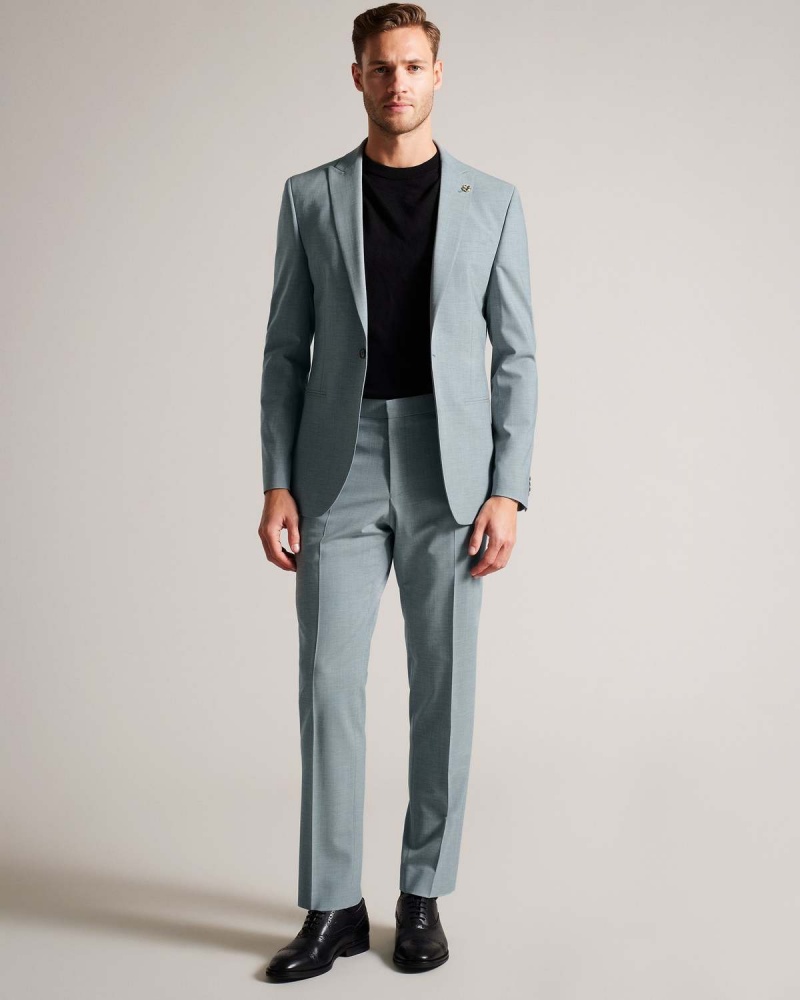 Ted Baker BENONJS Seafoam Sharkskin Jacket Gri | 870WPUOAR