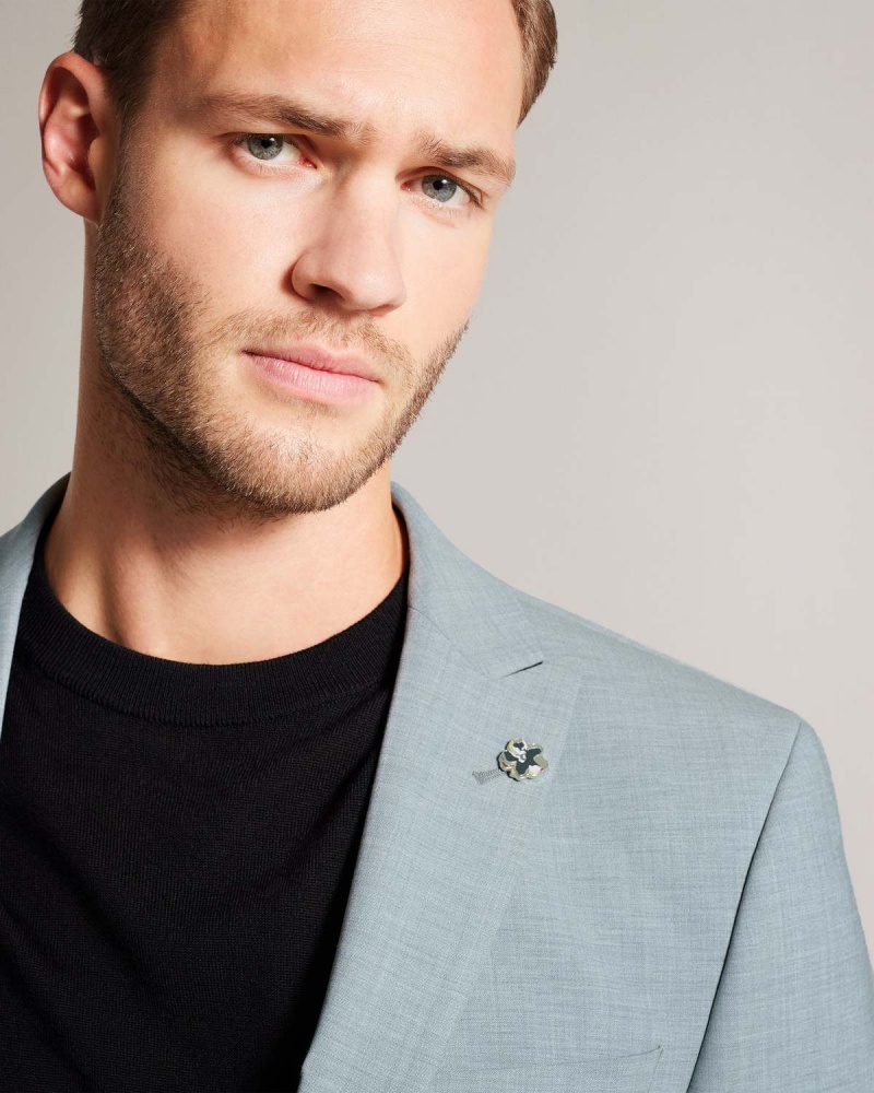 Ted Baker BENONJS Seafoam Sharkskin Jacket Gri | 870WPUOAR