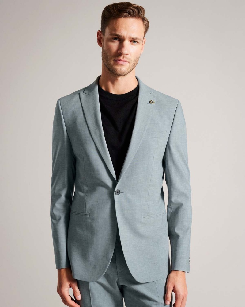 Ted Baker BENONJS Seafoam Sharkskin Jacket Gri | 870WPUOAR