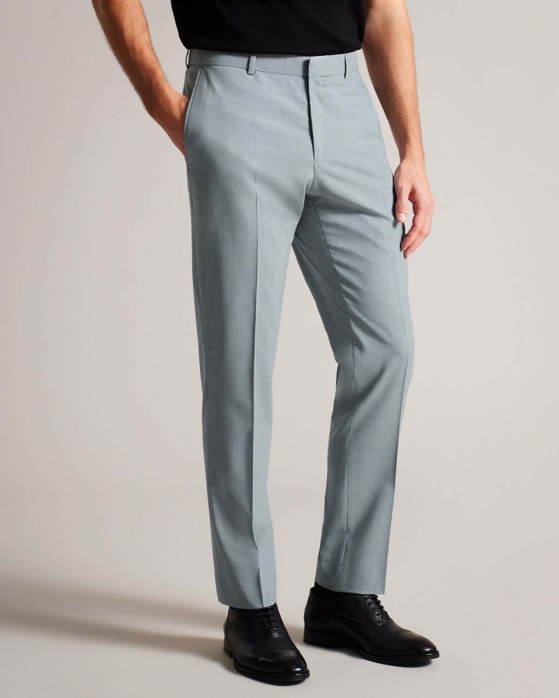 Ted Baker BENONTS Seafoam Sharkskin Trouser Gri | 019BQFOCN