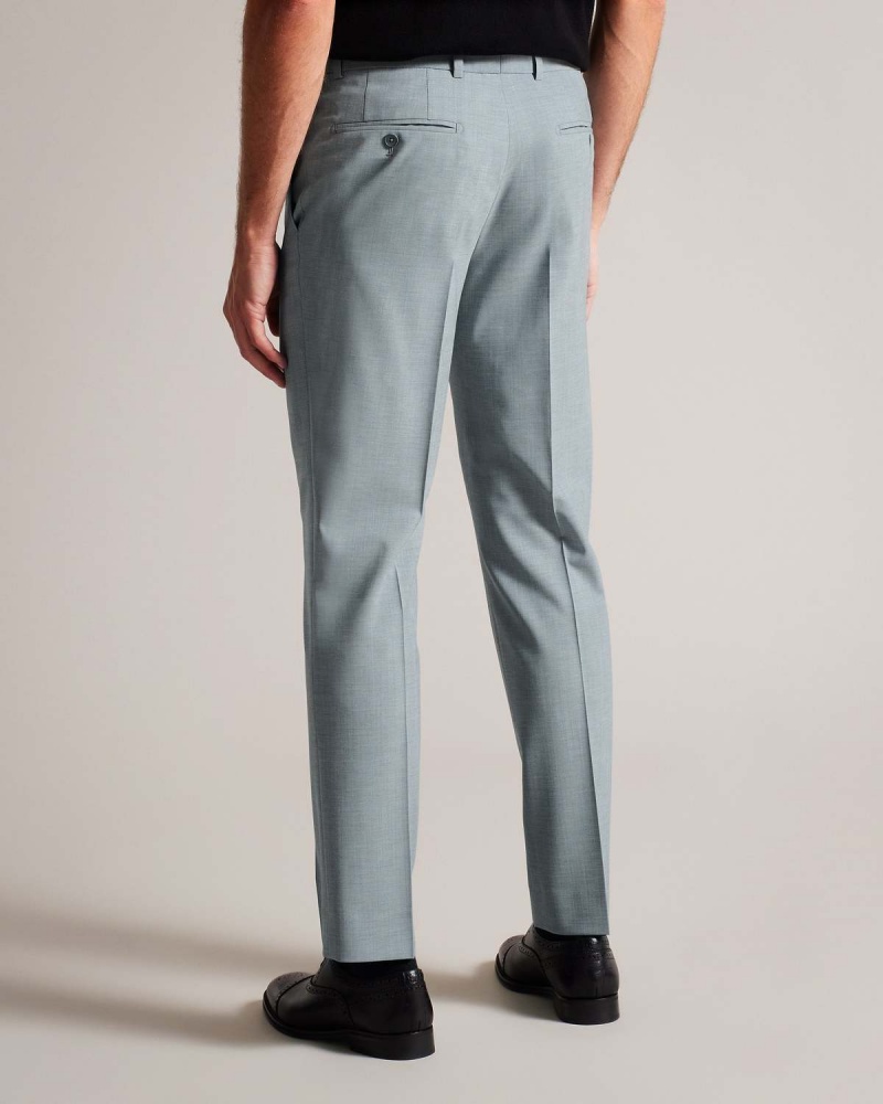 Ted Baker BENONTS Seafoam Sharkskin Trouser Gri | 019BQFOCN