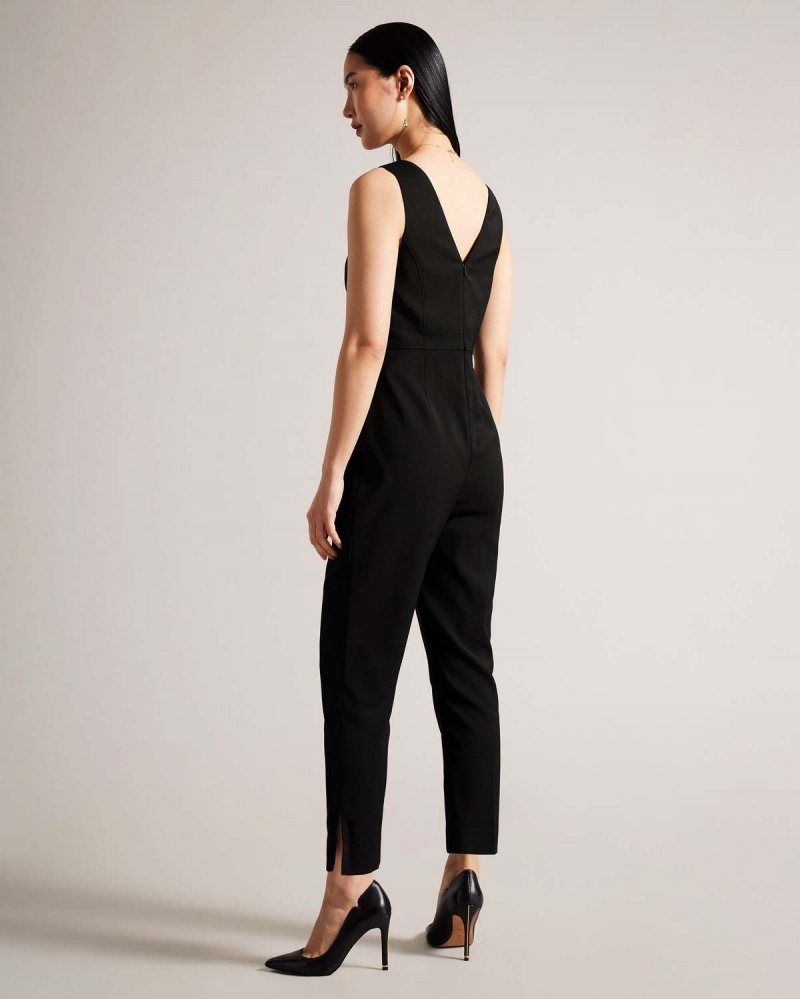 Ted Baker BETTSEE Tailored Fara Maneci Jumpsuit Negrii | 084TUWCKR