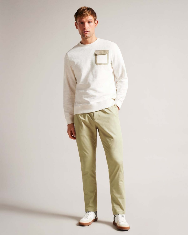 Ted Baker BOSSAR Camburn Regular Fit Trouser Natural | 295AELOFQ