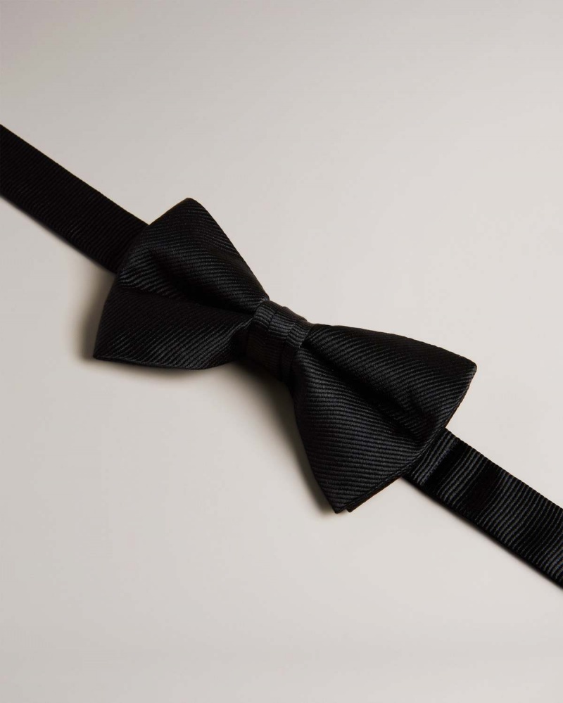 Ted Baker BROSNEY Silk Bow Tie Negrii | 045FABRCS