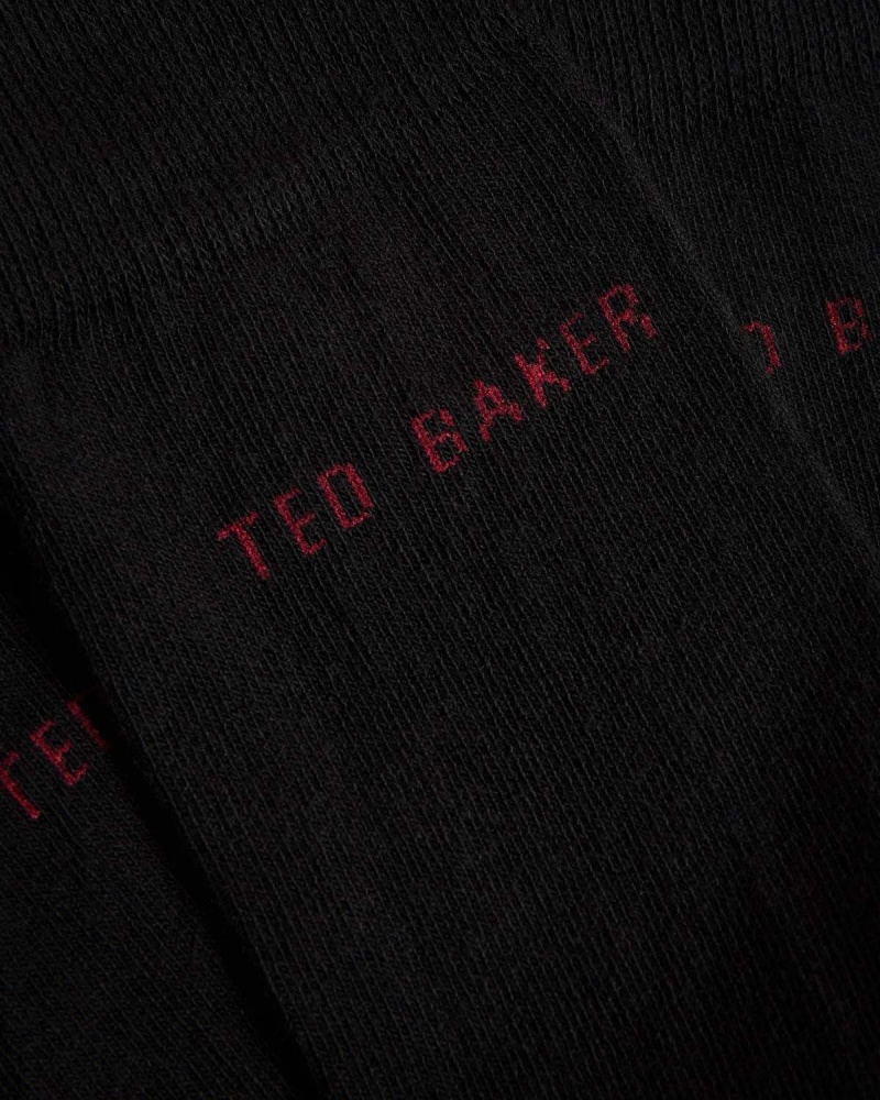 Ted Baker BURGY Three Pack of Socks Negrii | 126NOHCAR