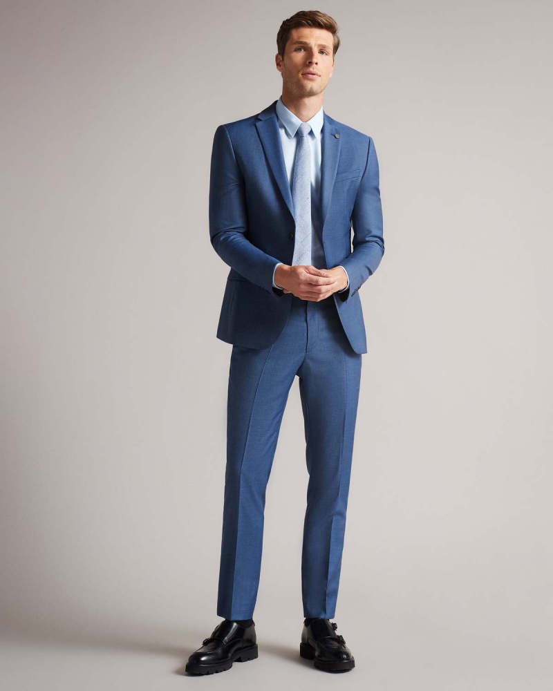 Ted Baker CAMDEJS Slim Light Blue Suit Jacket Lt-Blue | 835TGFBOI