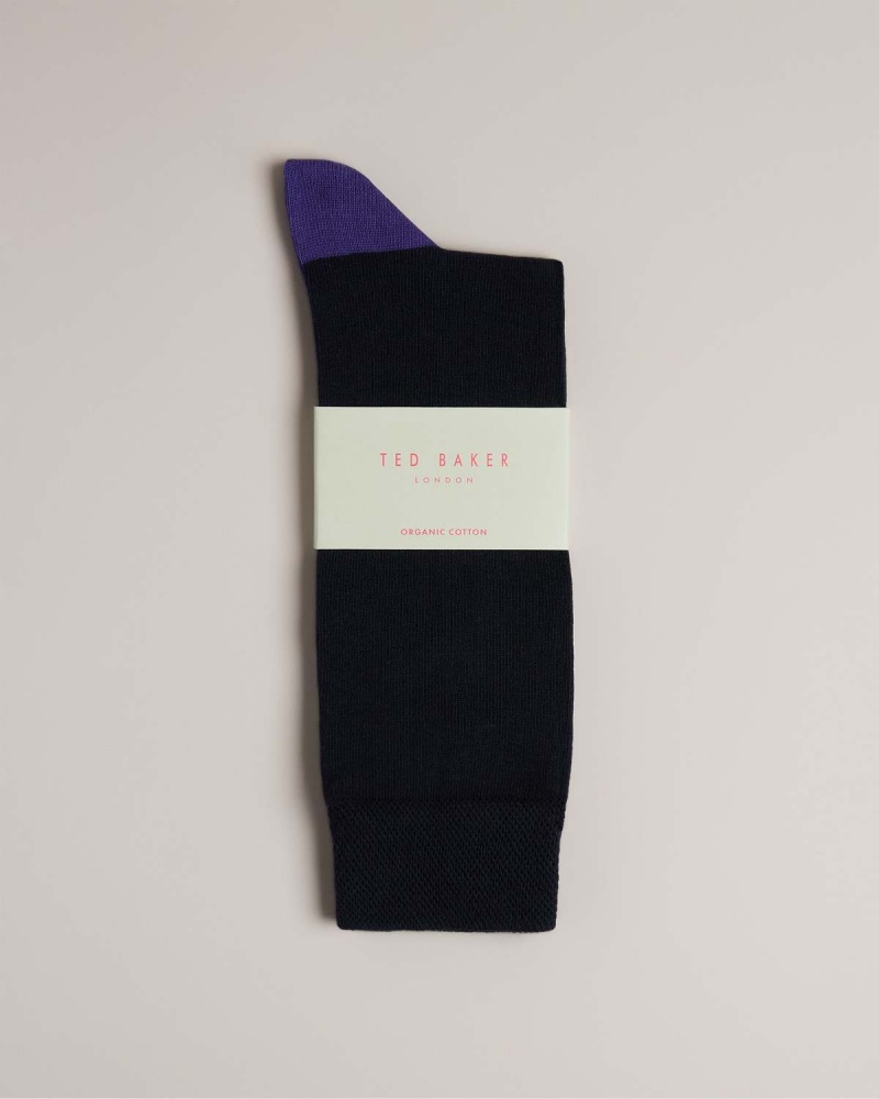 Ted Baker CLASIC Plain Sock Mid-blue | 352JMOFZQ