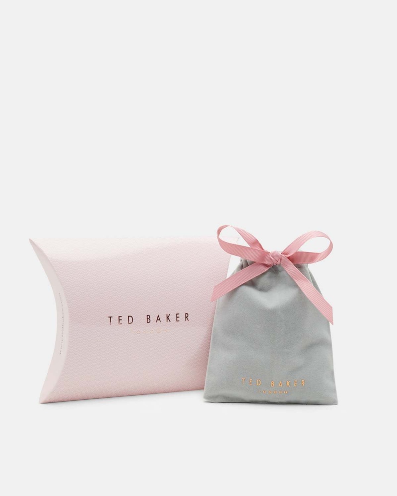 Ted Baker CLEMINA TBJ1568 Hinge Metallic Bangle Rosegold | 765BKVOSF