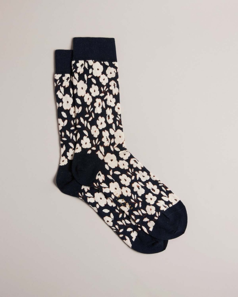 Ted Baker COLDDAY Floral Pattern Sock Verzi | 150PQXJGT