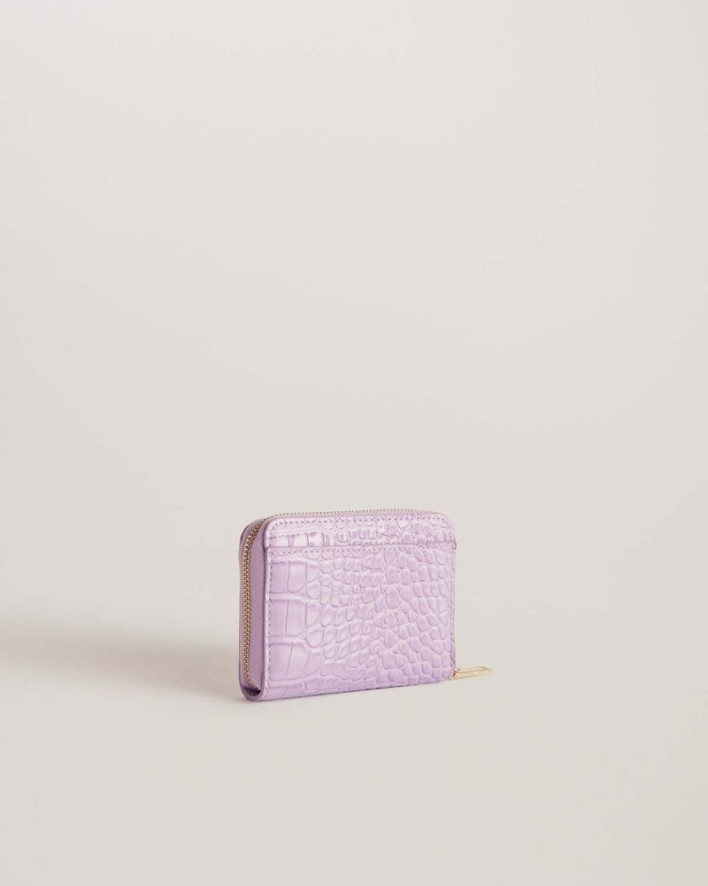 Ted Baker CONNII Mini Imitation Croc Purse Lilac | 902NMEGAB