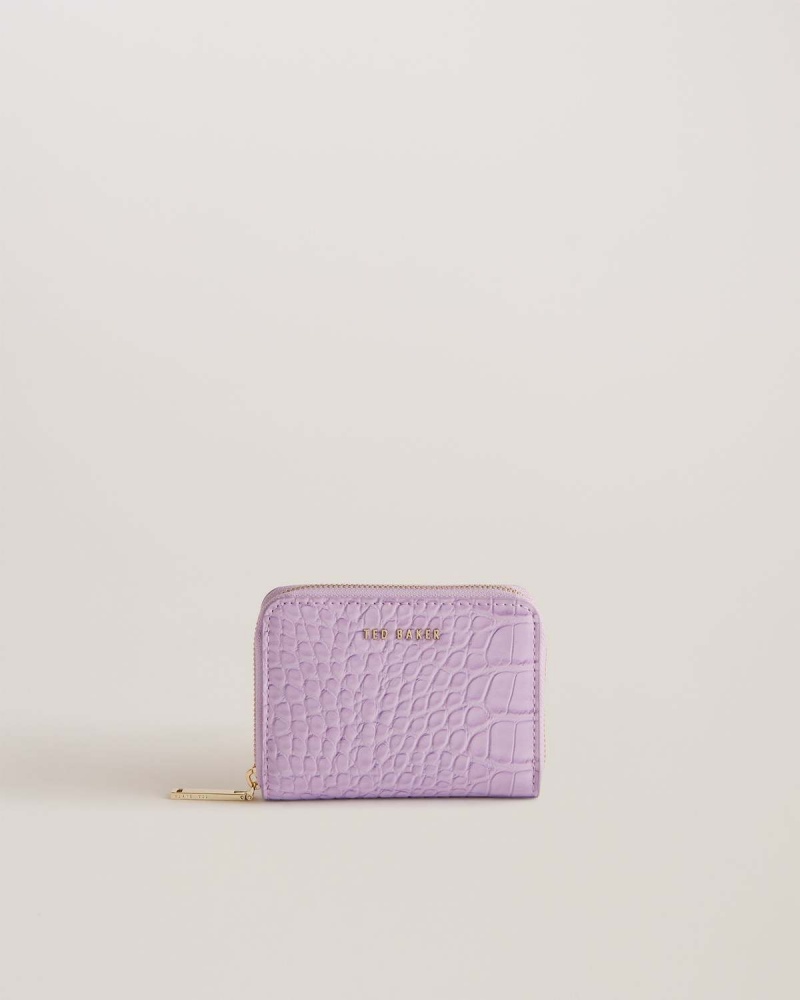 Ted Baker CONNII Mini Imitation Croc Purse Lilac | 902NMEGAB