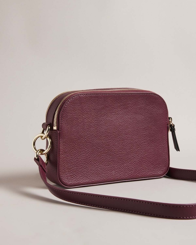 Ted Baker DARCELO Branded Webbing Camera Bag Violet | 082VTXIFA