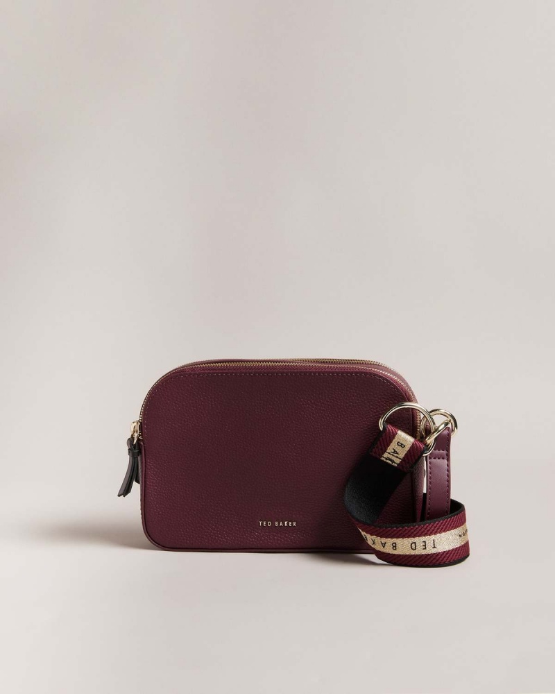 Ted Baker DARCELO Branded Webbing Camera Bag Violet | 082VTXIFA