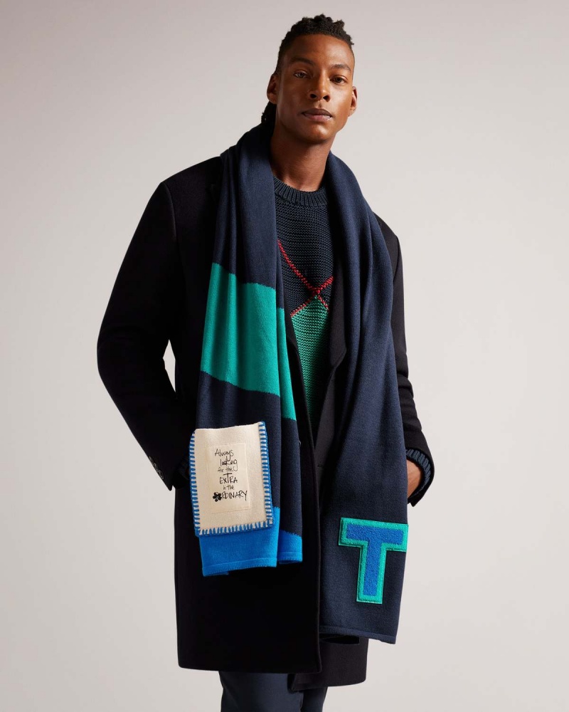 Ted Baker DAVII In Dungi Tricotate Scarf Rosii | 037CHMUAE