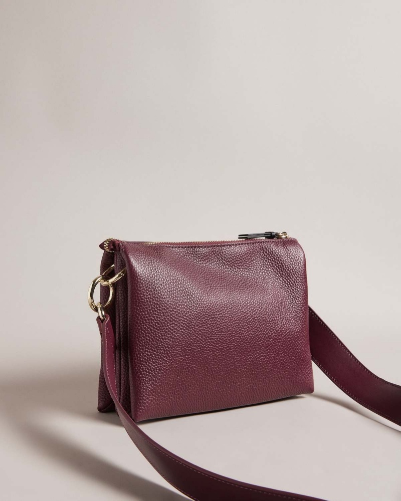 Ted Baker DELPHIA Branded Webbing Crossbody Bag Violet | 734GPNCRU