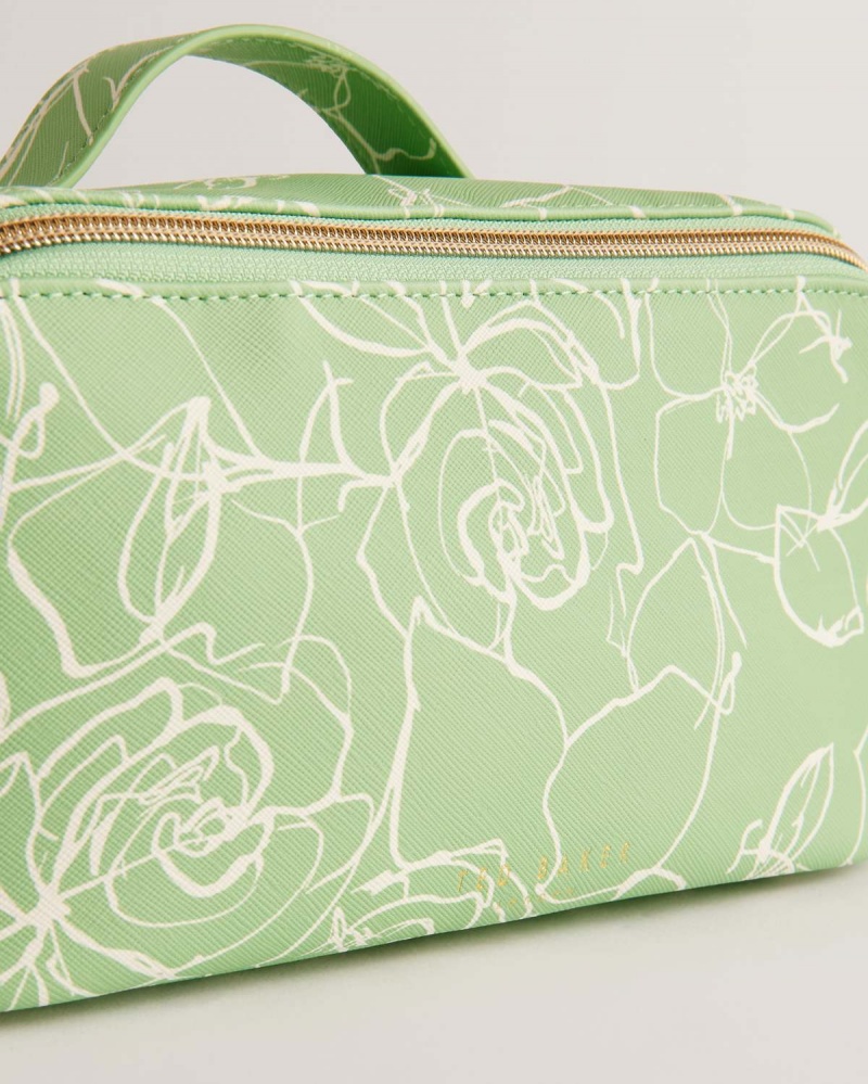 Ted Baker DIANEA Floral Printed Saffiano Washbag Albi | 749PQYVLJ