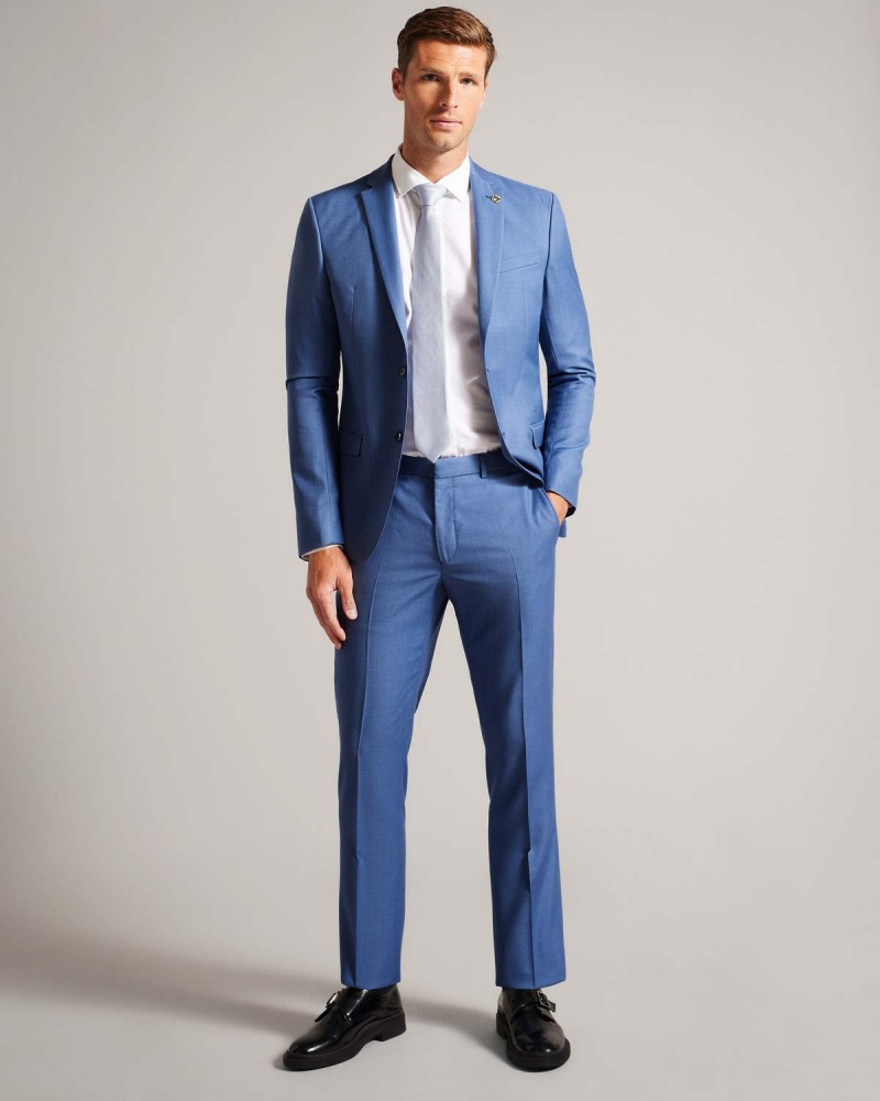 Ted Baker DORSETS Smoke Blue Pick Trouser Albastri | 947BKSPED