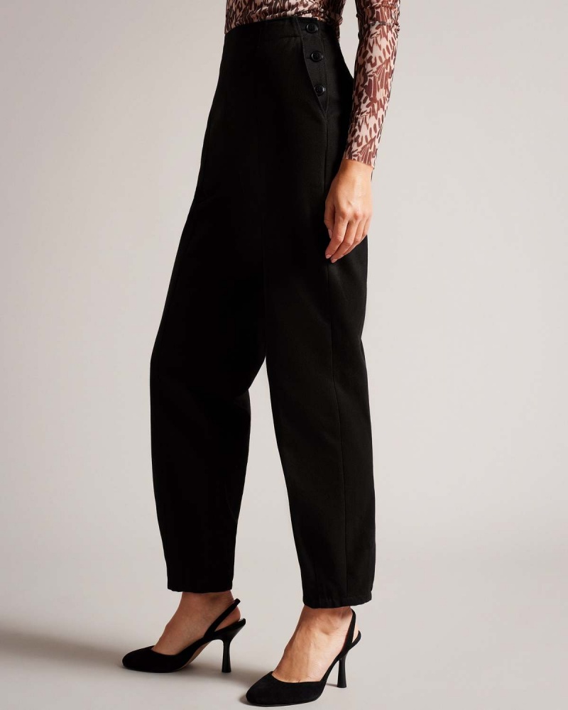 Ted Baker ELIONA Barrel Trouser with Pin Tuck Detail Bleumarin | 958KBJLUV