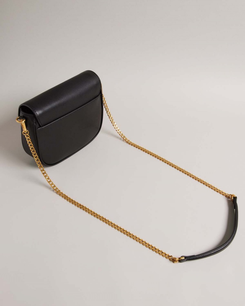 Ted Baker ESIA Webbing Crossbody Saddle Bag Negrii | 127UMFDRL