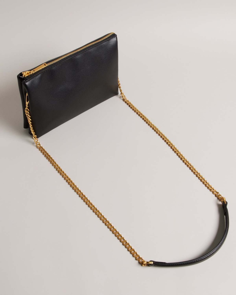 Ted Baker ESILLE Webbing Cross Body Bag Negrii | 734CDMTIK