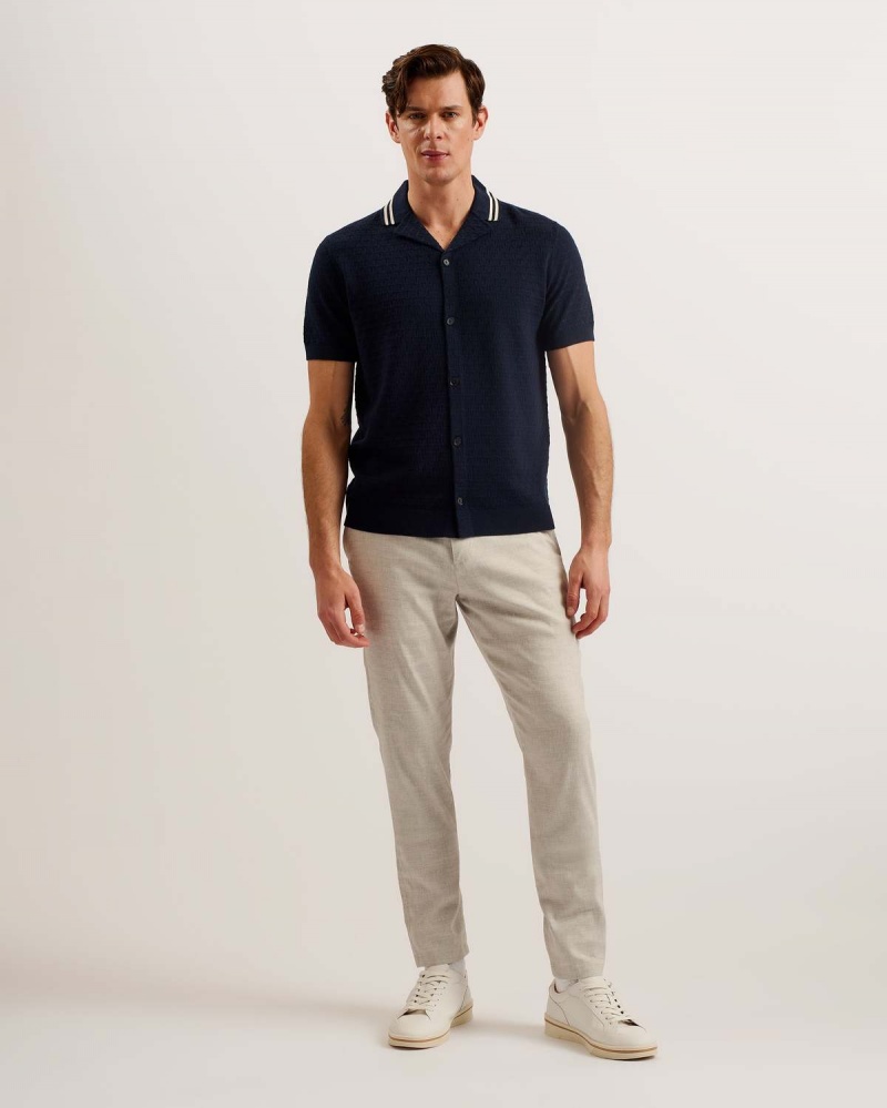 Ted Baker EWANN Regular SS T-shirt Bleumarin | 035OHNKPT