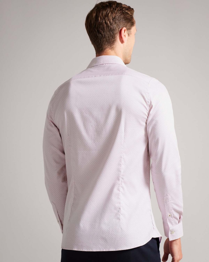 Ted Baker FAENZA LS Geo Shirt Roz | 351EDVNYR