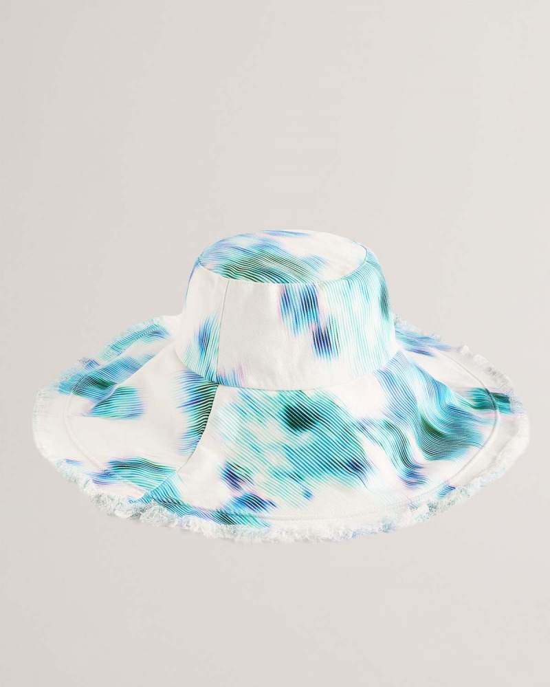 Ted Baker FIIONN Floral Printed Beach Hat Albi | 563EFVXAG