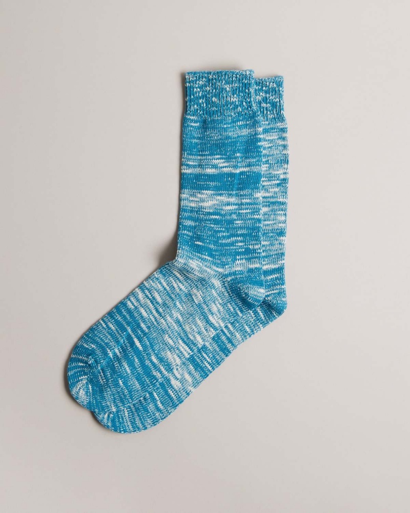 Ted Baker FOGGIE Twisted Yarn Drumetie Sock Albastri | 097APCDKO