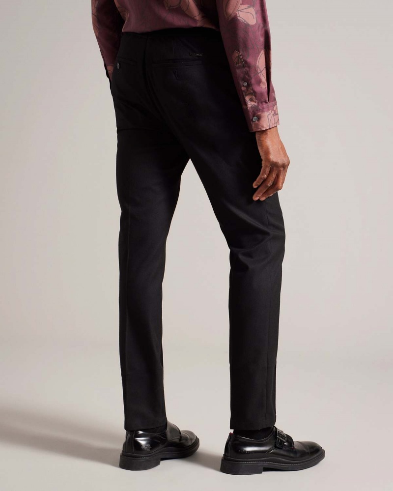 Ted Baker GIGGS Irvine Fit Trouser with Drawcord Negrii | 750NDBWQK