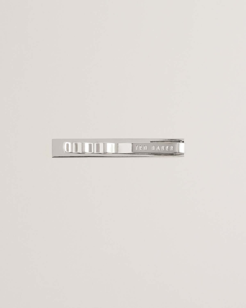 Ted Baker GIOVI Crystal Stone Tie Bar Silver-col | 974FTOWYB